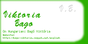 viktoria bago business card